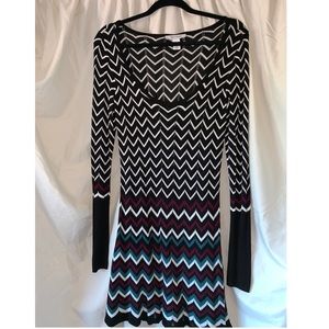 Chevron multicolor dress